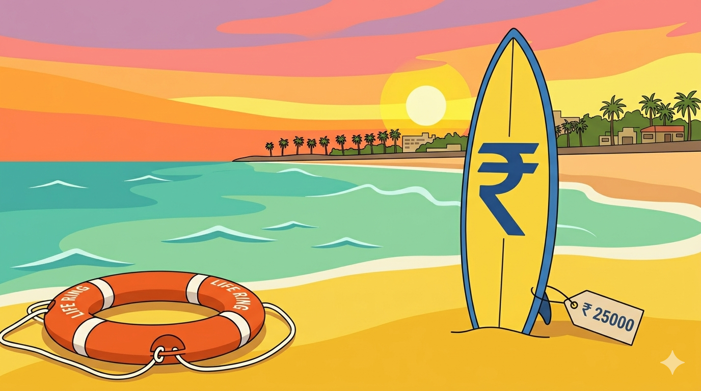 Surfing Lesson Costs in India