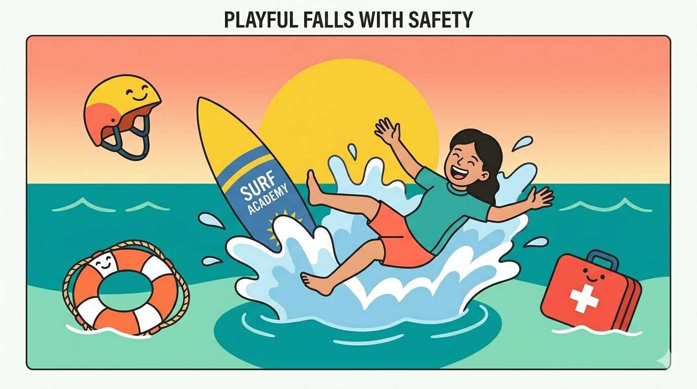 Safety and Falling While Surfing